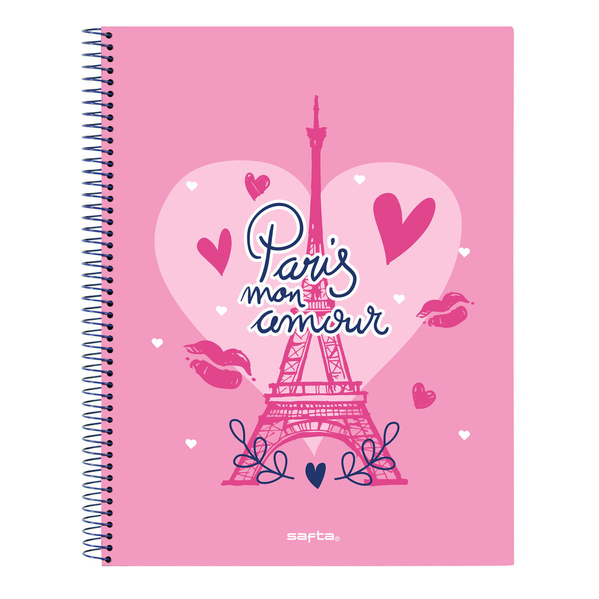 Libreta Safta Paris Rosa Azul marino A4 120 Hojas  Comprati.