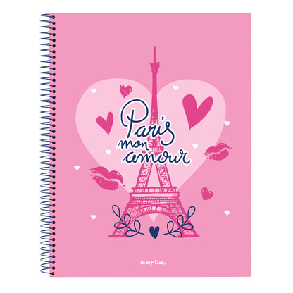 Libreta Safta Paris Rosa Azul marino A4 120 Hojas  Comprati.