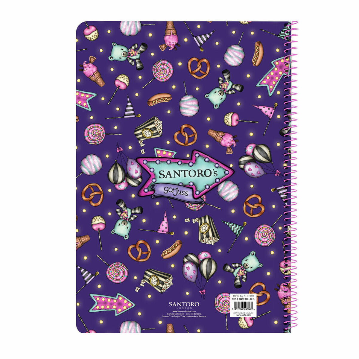 Libreta Gorjuss Up and away Morado A4  Comprati.