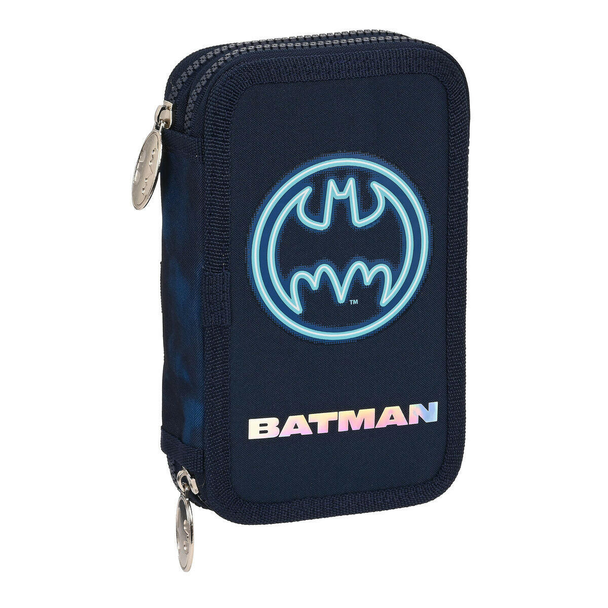 Plumier Doble Batman Legendary Azul marino 12.5 x 19.5 x 4 cm (28 piezas)  Comprati.