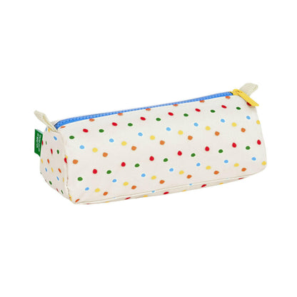 Estuche Escolar Benetton Topitos Blanco (21 x 8 x 7 cm)  Comprati.