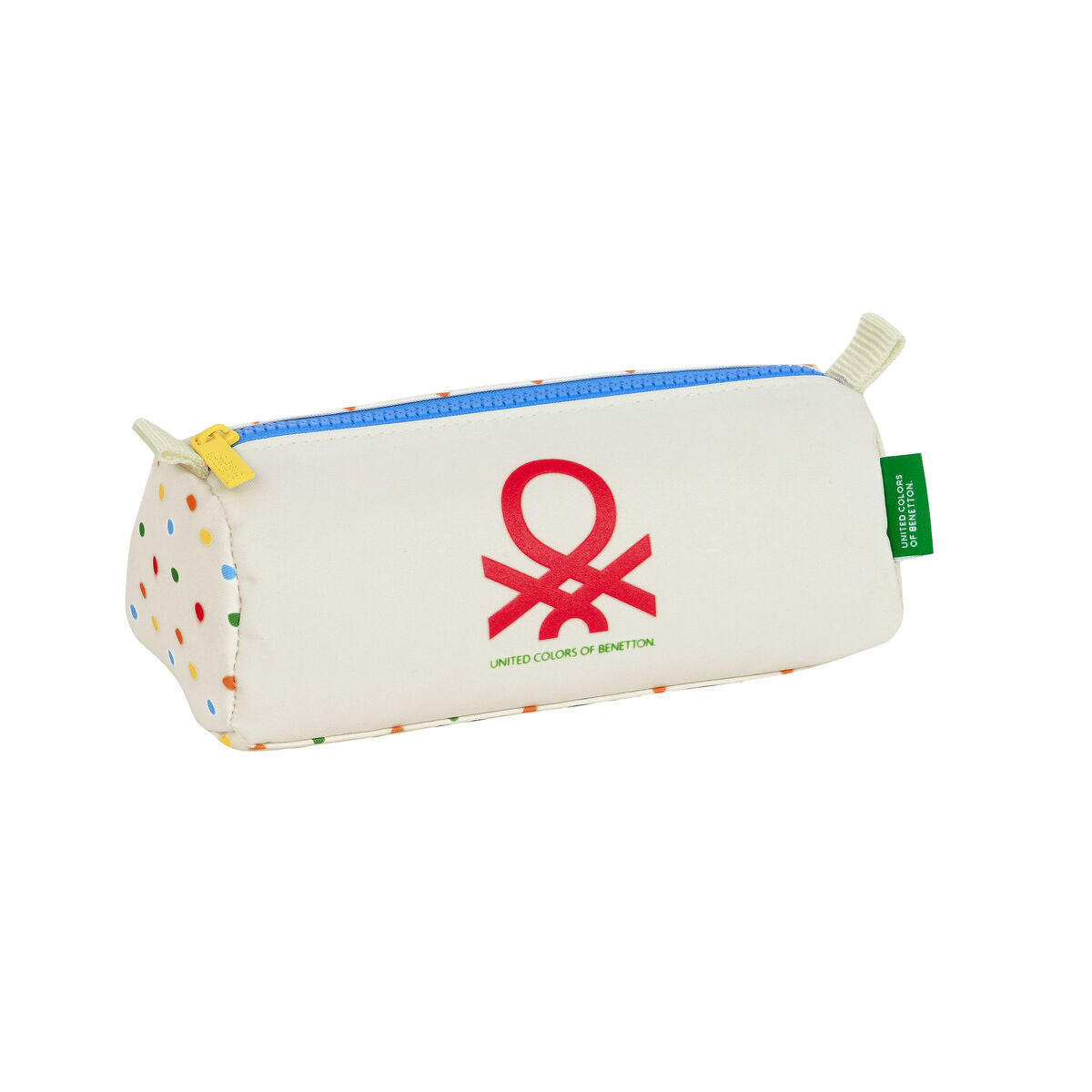 Estuche Escolar Benetton Topitos Blanco (21 x 8 x 7 cm)  Comprati.