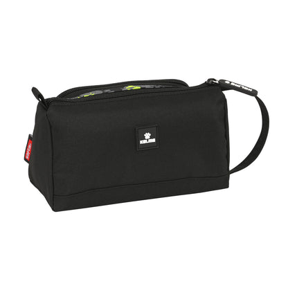 Estuche Escolar con Accesorios Kelme Jungle Negro Gris Lima 20 x 11 x 8.5 cm (32 Piezas)  Comprati.