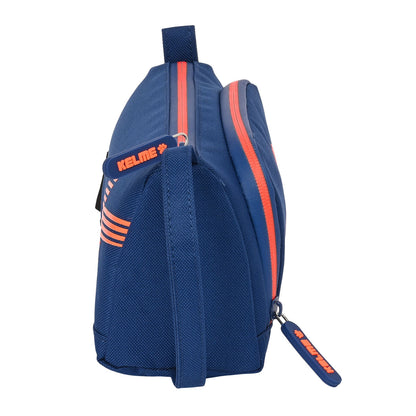 Estuche Escolar con Accesorios Kelme Navy blue Naranja Azul marino 20 x 11 x 8.5 cm (32 Piezas)  Comprati.