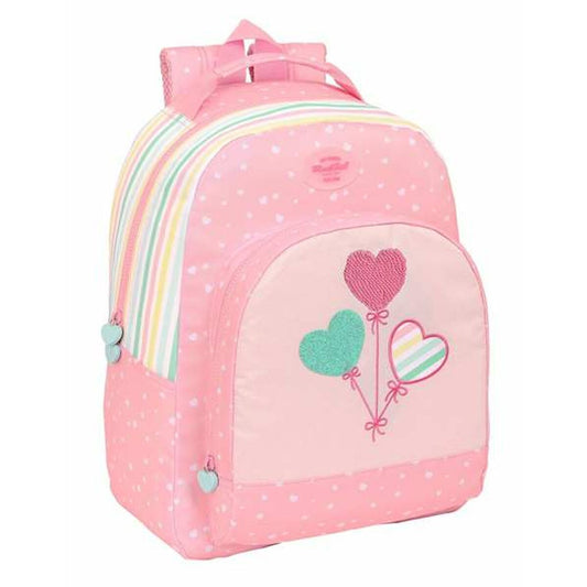 Mochila Escolar BlackFit8 Globitos Rosa 32 x 42 x 15 cm  Comprati.