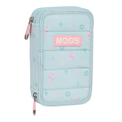 Plumier Doble Moos Garden Turquesa 12.5 x 19.5 x 4 cm (28 piezas)  Comprati.