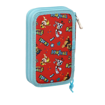 Estuche Escolar con Accesorios The Paw Patrol Funday Azul Rojo 12.5 x 19.5 x 4 cm (28 piezas)  Comprati.