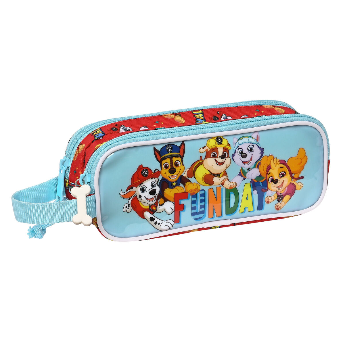 Portatodo Doble The Paw Patrol Funday Rojo Azul claro (21 x 8 x 6 cm)  Comprati.