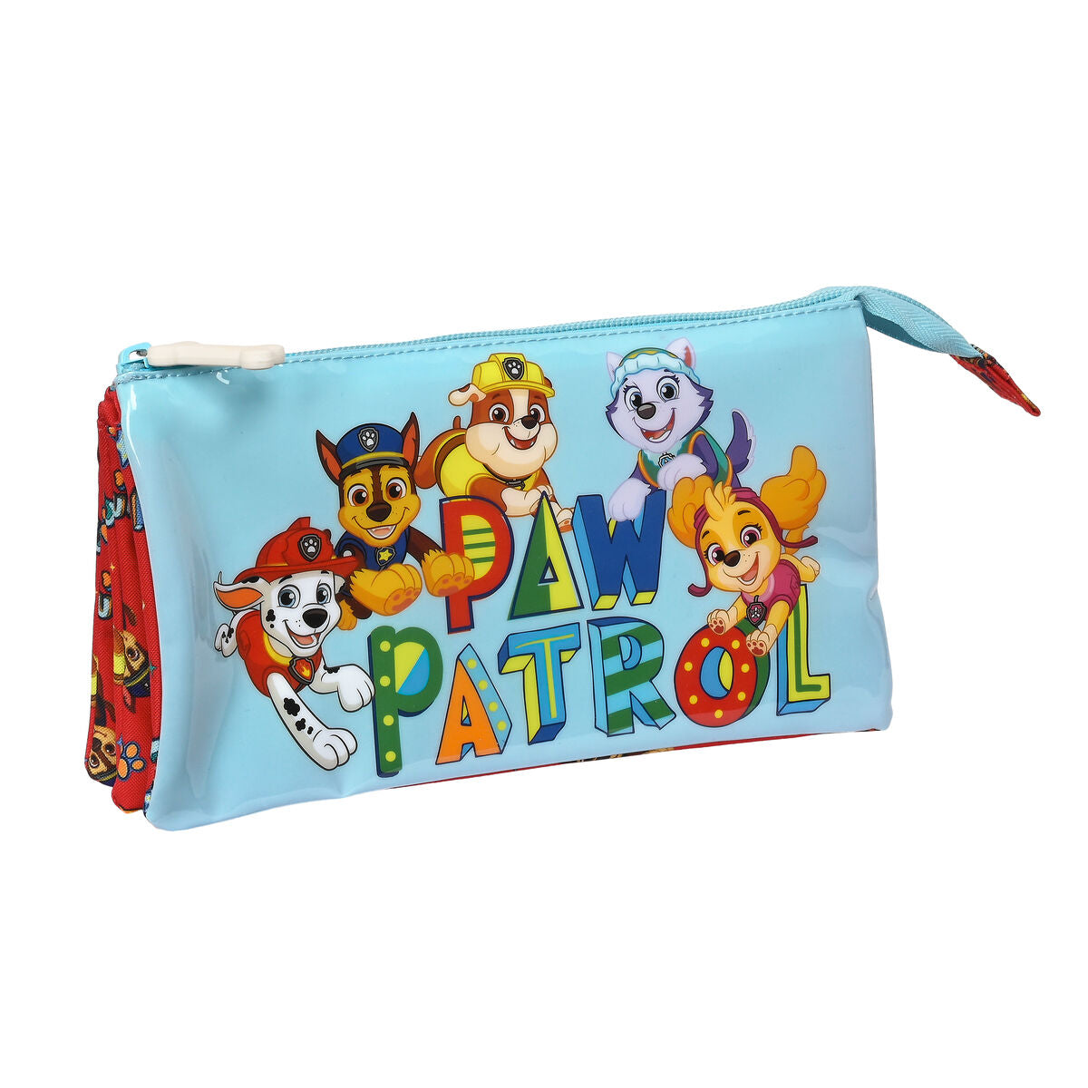 Portatodo Triple The Paw Patrol Funday Rojo Azul claro (22 x 12 x 3 cm)  Comprati.