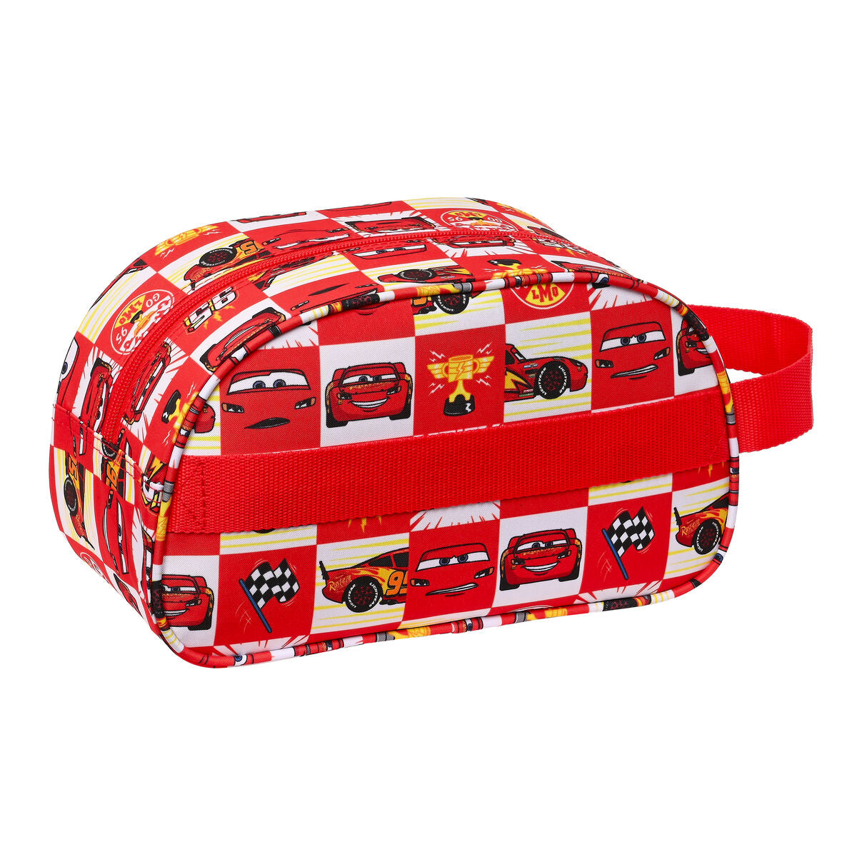 Neceser Escolar Cars Let's race Blanco Rojo 26 x 15 x 12 cm  Comprati.