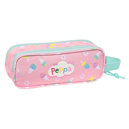 Portatodo Doble Peppa Pig Ice cream Rosa Menta 21 x 8 x 6 cm  Comprati.