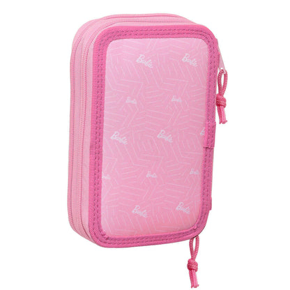 Estuche Escolar con Accesorios Barbie Girl Rosa 12.5 x 19.5 x 4 cm (28 piezas)  Comprati.