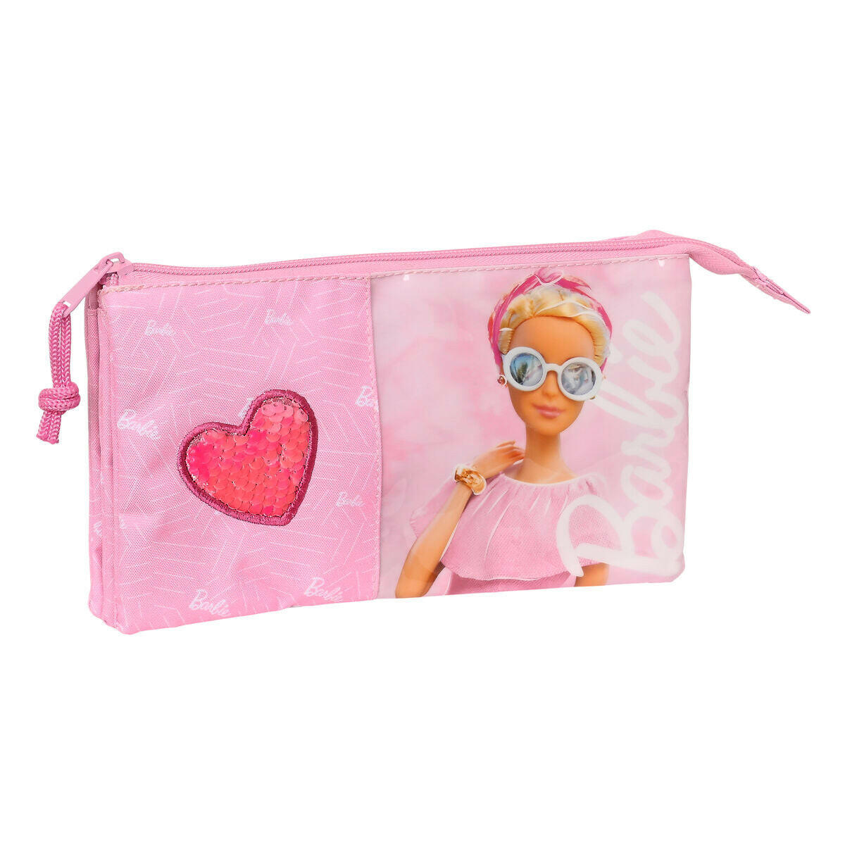 Portatodo Triple Barbie Girl Rosa 22 x 12 x 3 cm  Comprati.