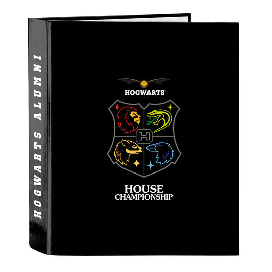 Carpeta de anillas Harry Potter House of champions Negro Gris A4 27 x 33 x 6 cm  Comprati.