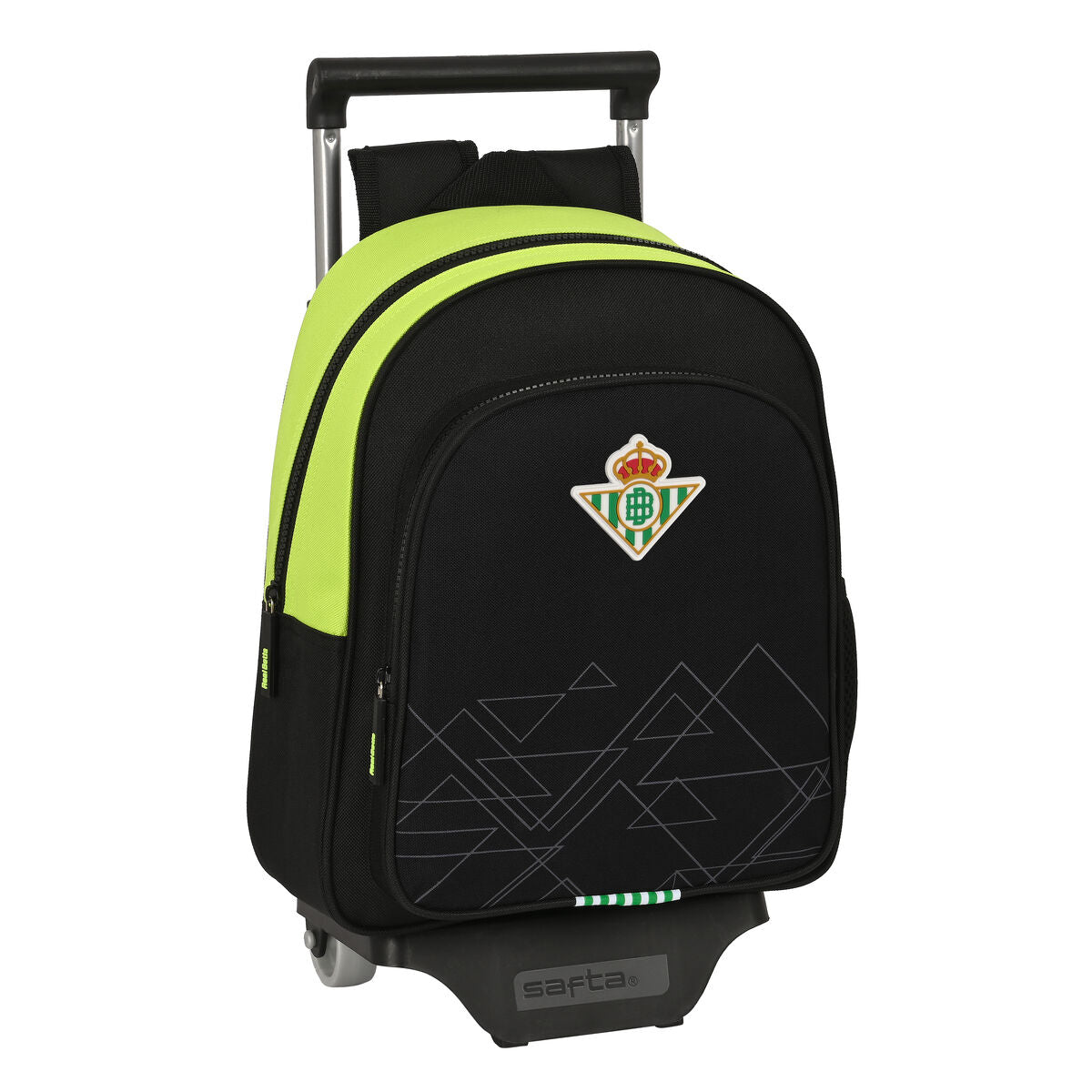 Mochila Escolar con Ruedas Real Betis Balompié Negro Lima 28 x 34 x 10 cm  Comprati.