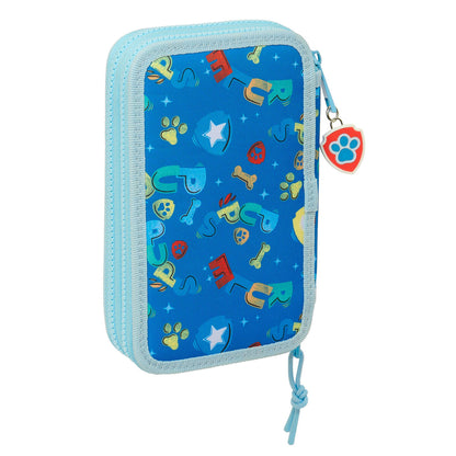 Plumier Doble The Paw Patrol Pups rule Azul 12.5 x 19.5 x 4 cm 28 piezas  Comprati.