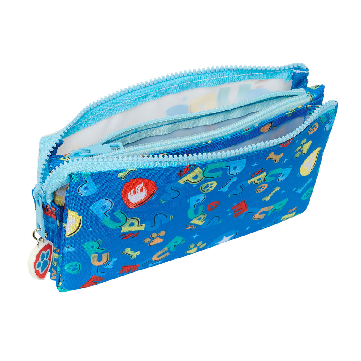 Portatodo Triple The Paw Patrol Pups rule Azul 22 x 12 x 3 cm  Comprati.