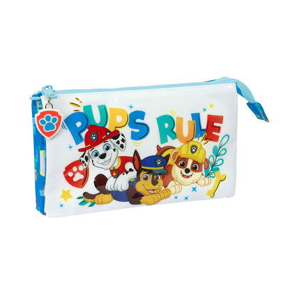 Portatodo Triple The Paw Patrol Pups rule Azul 22 x 12 x 3 cm  Comprati.