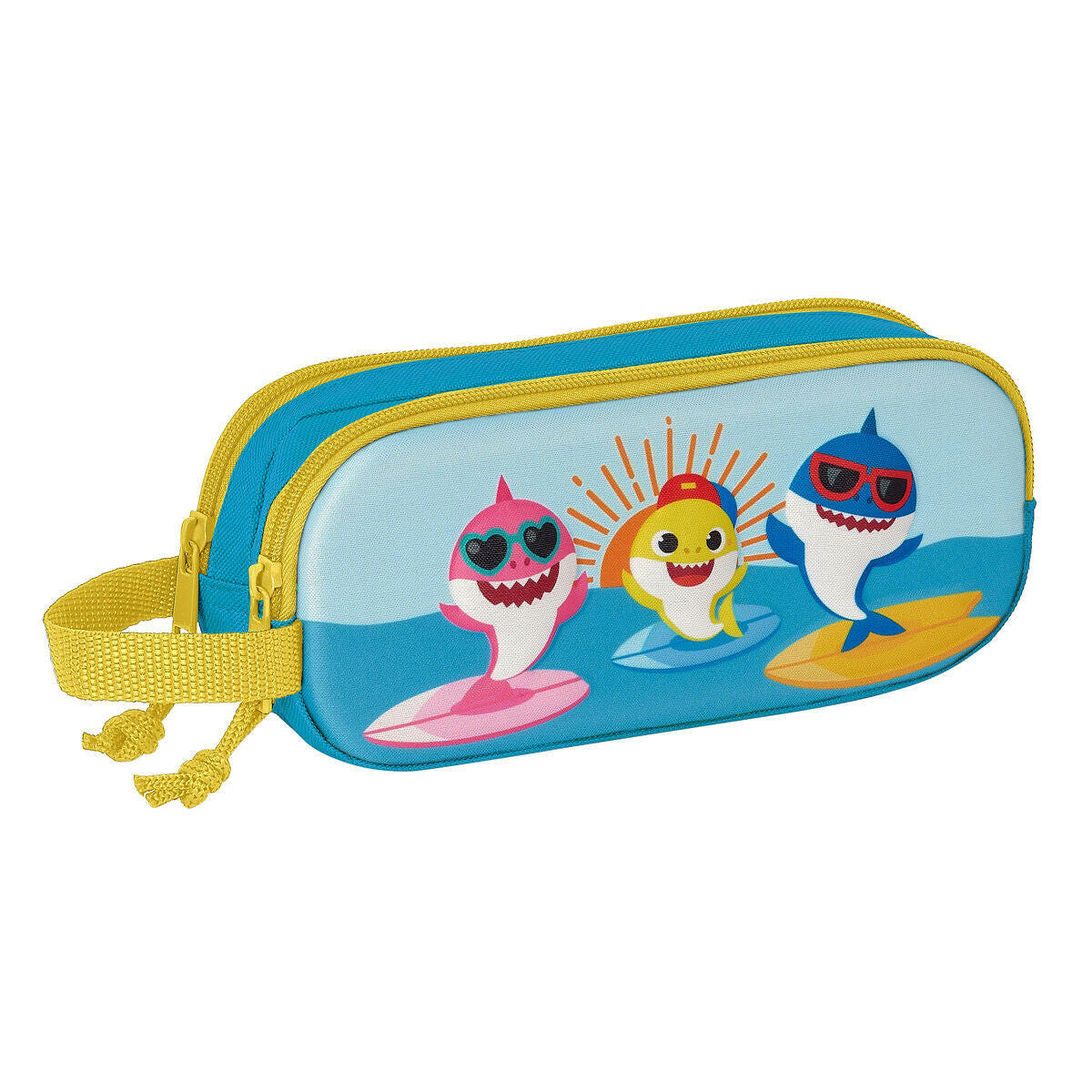 Portatodo Doble Baby Shark 3D Azul 21 x 8 x 6 cm  Comprati.