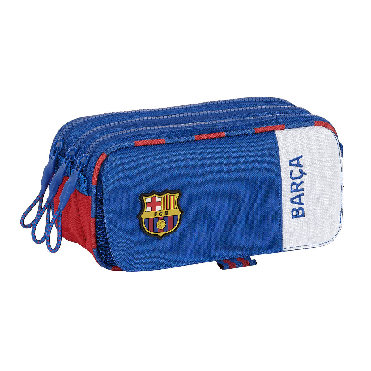 Portatodo Doble F.C. Barcelona Azul Granate 21,5 x 10 x 8 cm  Comprati.