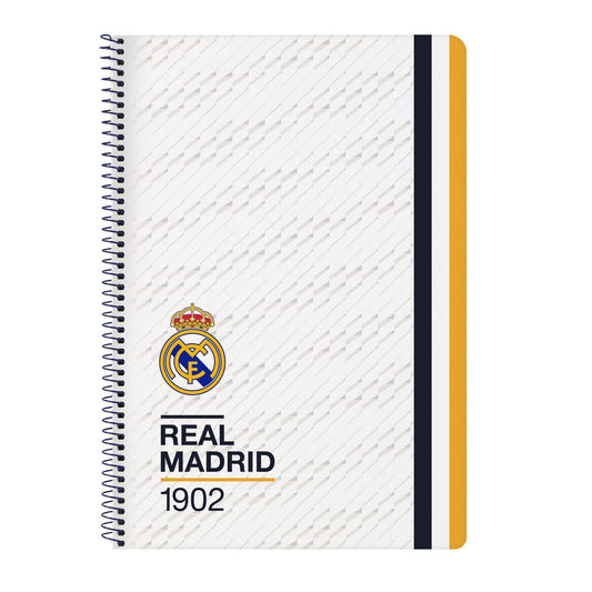 Libreta Real Madrid C.F. Blanco A4 80 Hojas  Comprati.