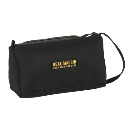 Estuche Escolar con Accesorios Real Madrid C.F. Negro 20 x 11 x 8.5 cm (32 Piezas)  Comprati.