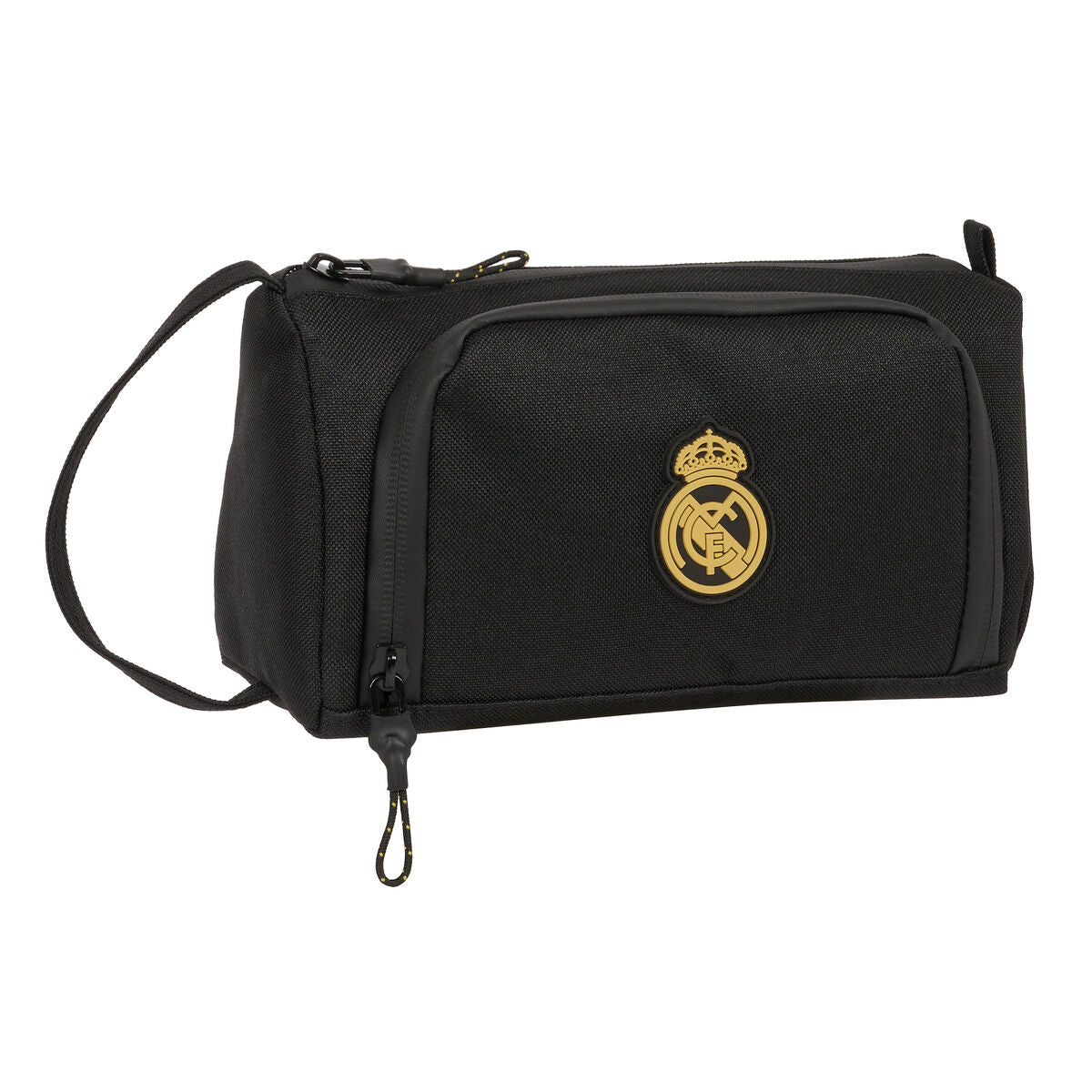 Estuche Escolar con Accesorios Real Madrid C.F. Negro 20 x 11 x 8.5 cm (32 Piezas)  Comprati.