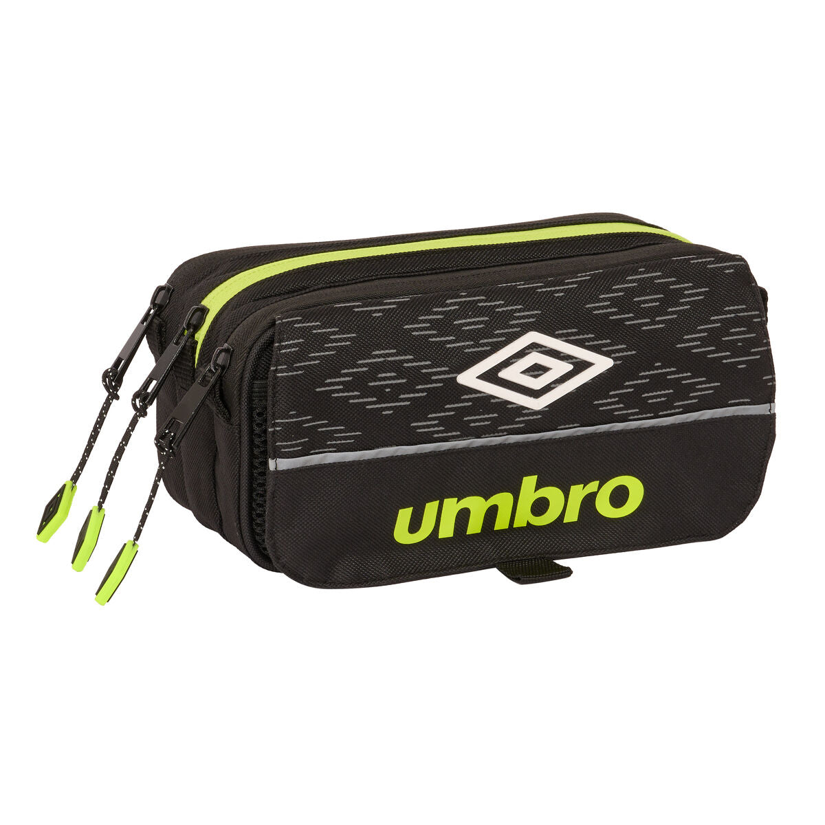 Portatodo Triple Umbro Lima Negro 21,5 x 10 x 8 cm  Comprati.