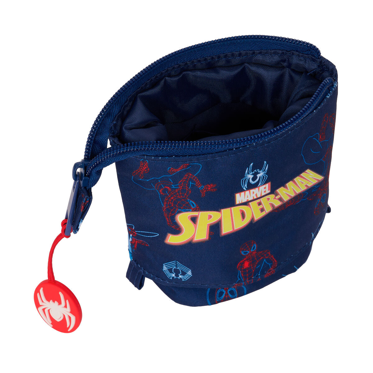 Estuche Cubilete Spider-Man Neon Azul marino 8 x 19 x 6 cm  Comprati.