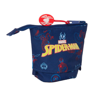 Estuche Cubilete Spider-Man Neon Azul marino 8 x 19 x 6 cm  Comprati.