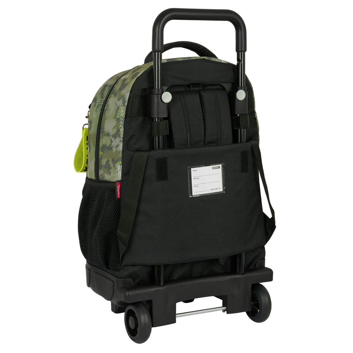 Mochila Escolar con Ruedas Kelme Travel Negro Verde 33 X 45 X 22 cm  Comprati.