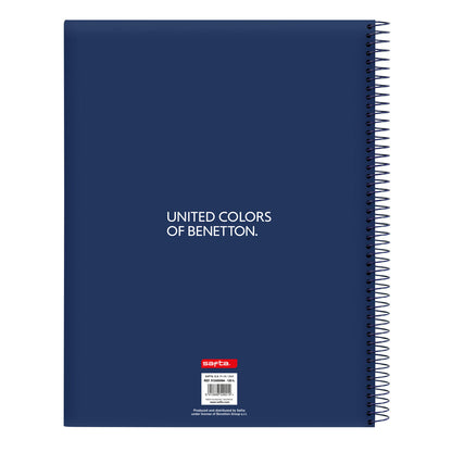 Libreta Benetton Cool Azul marino A4 120 Hojas  Comprati.