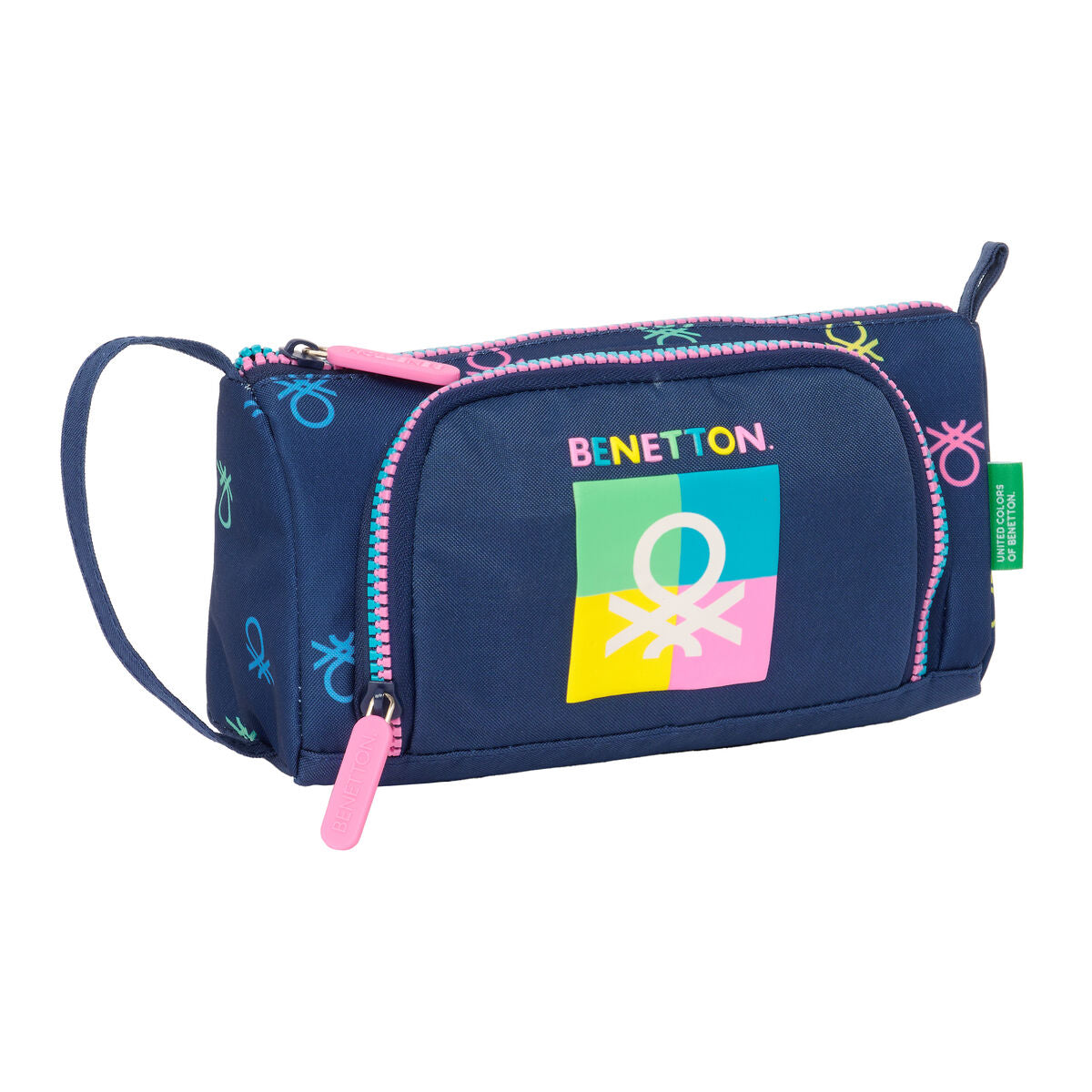 Estuche Escolar con Accesorios Benetton Cool Azul marino 20 x 11 x 8.5 cm (32 Piezas)  Comprati.