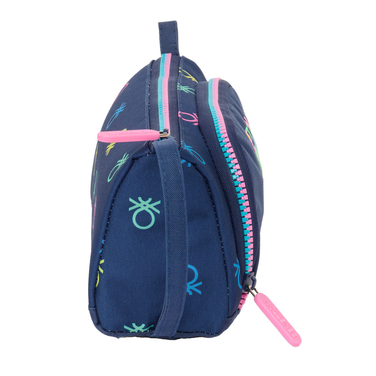 Estuche Escolar con Accesorios Benetton Cool Azul marino 20 x 11 x 8.5 cm (32 Piezas)  Comprati.