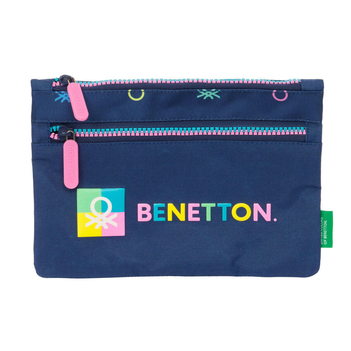 Estuche Escolar Benetton Cool Azul marino 23 x 16 x 3 cm  Comprati.