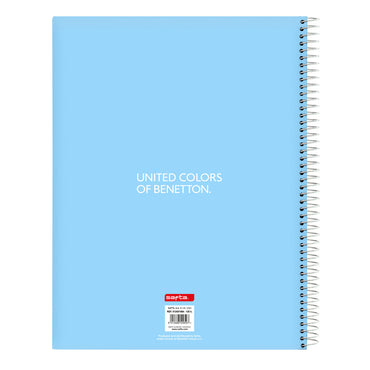 Libreta Benetton Spring Azul cielo A4 120 Hojas  Comprati.