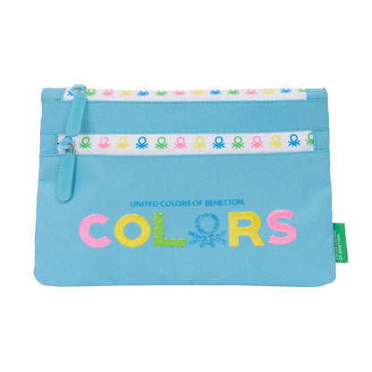 Estuche Escolar Benetton Spring Azul cielo 23 x 16 x 3 cm  Comprati.