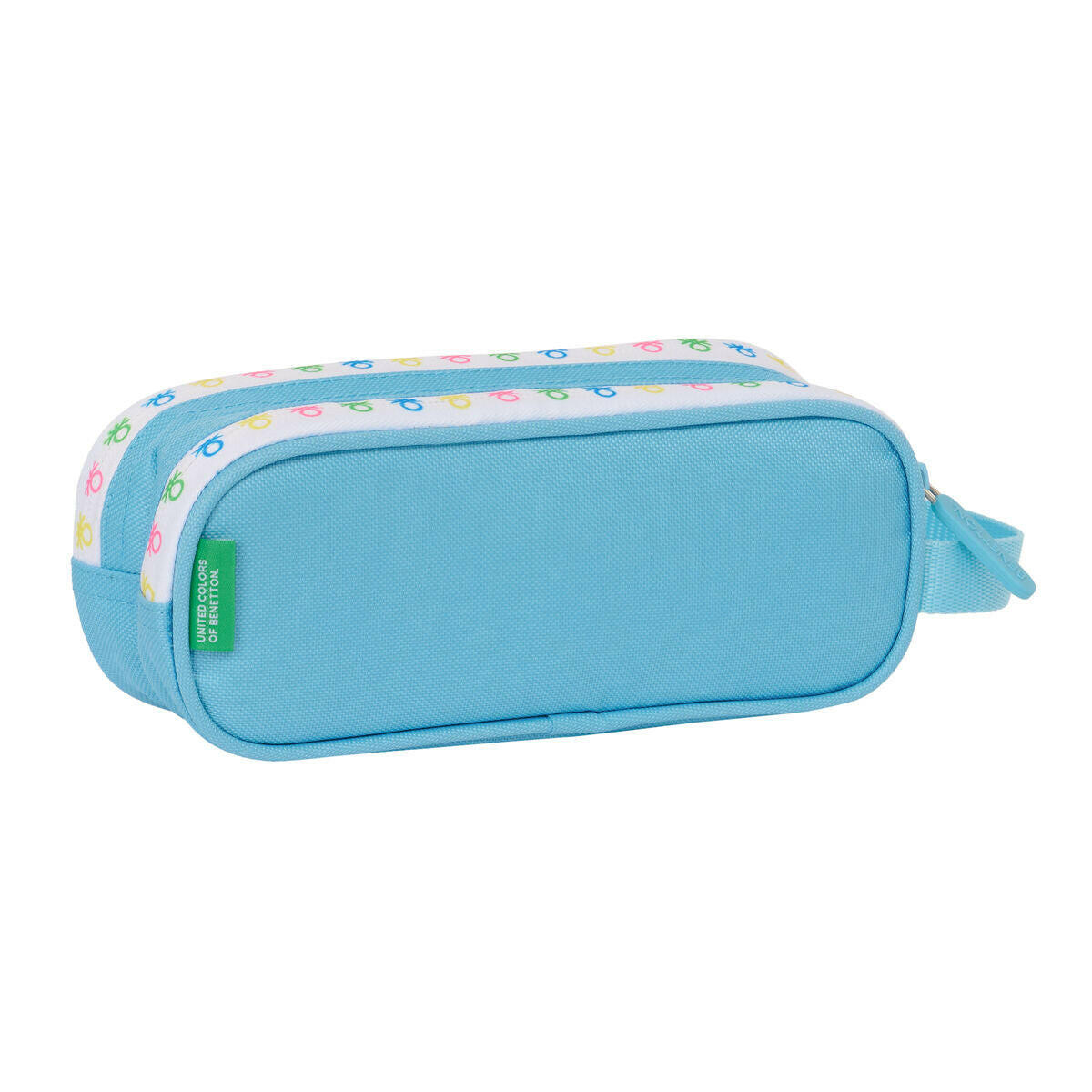 Portatodo Doble Benetton Spring Azul cielo 21 x 8 x 6 cm  Comprati.