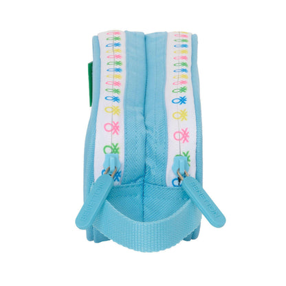 Portatodo Doble Benetton Spring Azul cielo 21 x 8 x 6 cm  Comprati.