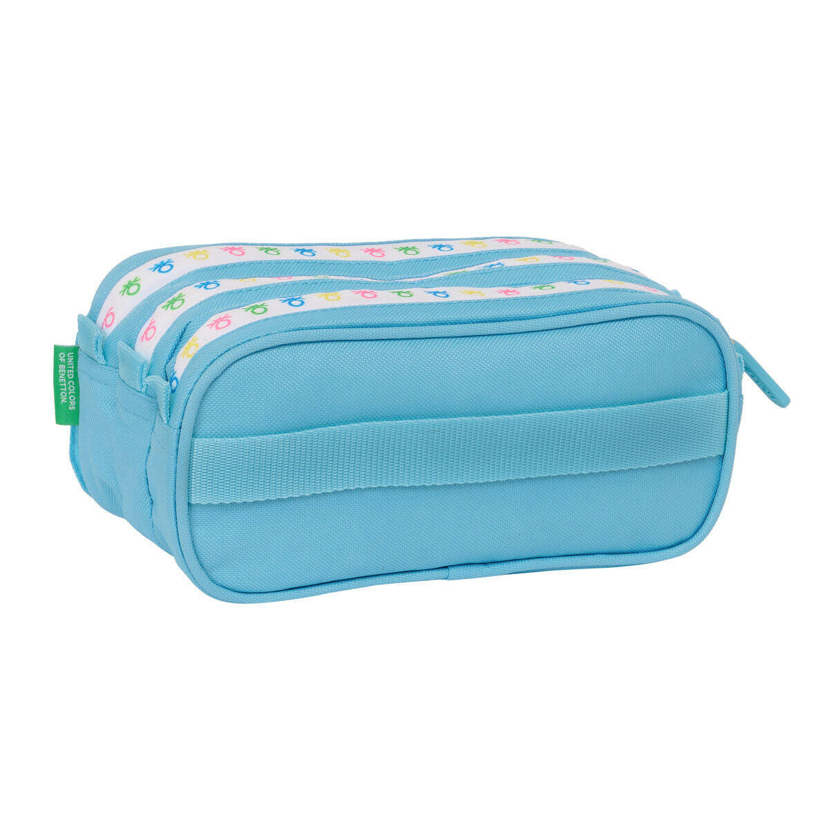 Portatodo Triple Benetton Spring Azul cielo 21,5 x 10 x 8 cm  Comprati.