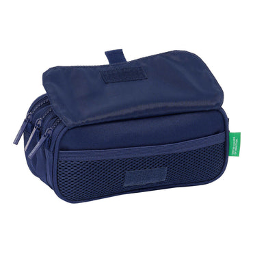 Portatodo Triple Benetton Varsity Gris Azul marino 21,5 x 10 x 8 cm  Comprati.