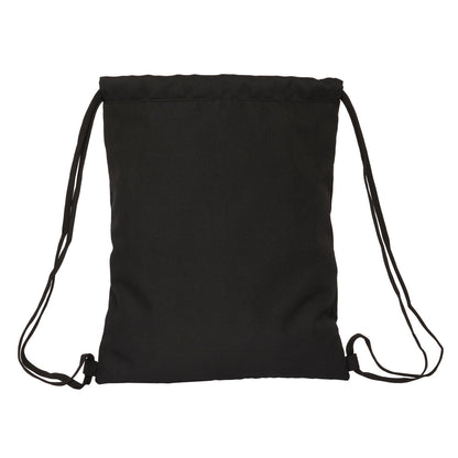 Bolsa Mochila con Cuerdas Kappa Black Negro 35 x 40 x 1 cm  Comprati.