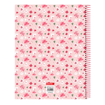 Libreta Vicky Martín Berrocal In bloom Rosa A4 120 Hojas  Comprati.