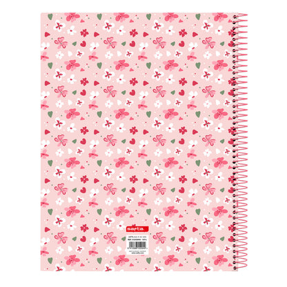 Libreta Vicky Martín Berrocal In bloom Rosa A4 120 Hojas  Comprati.