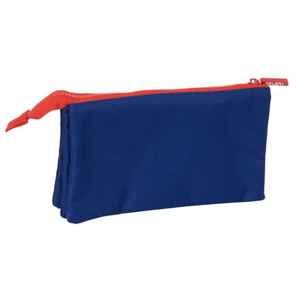 Portatodo Triple Atlético Madrid Azul Rojo 22 x 12 x 3 cm  Comprati.