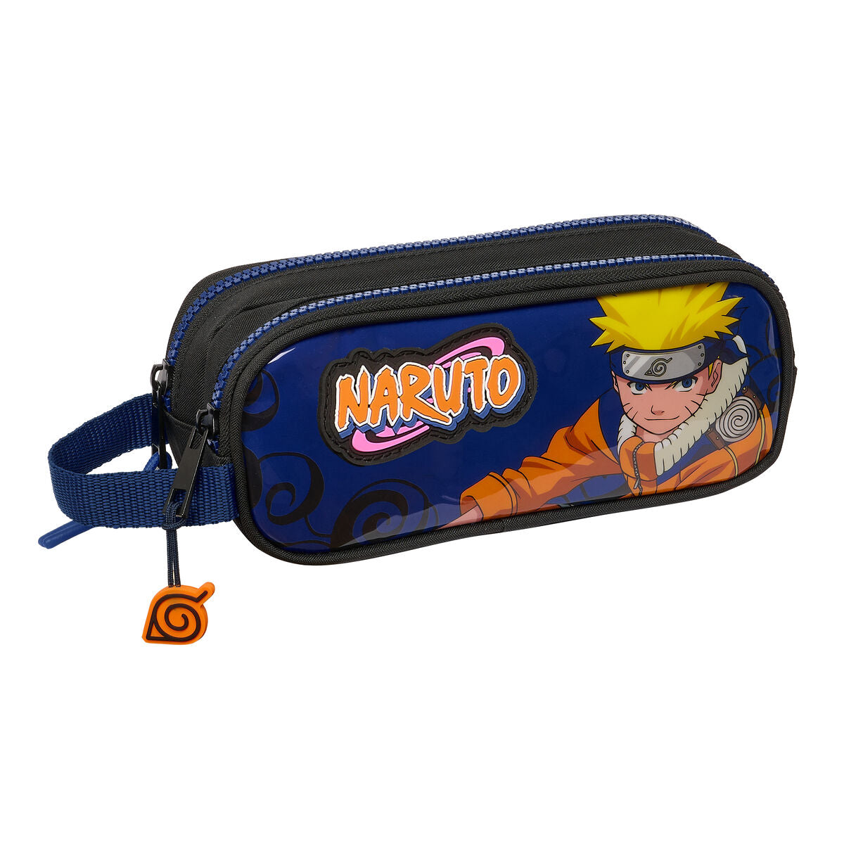 Portatodo Doble Naruto Ninja Azul Negro 21 x 8 x 6 cm  Comprati.