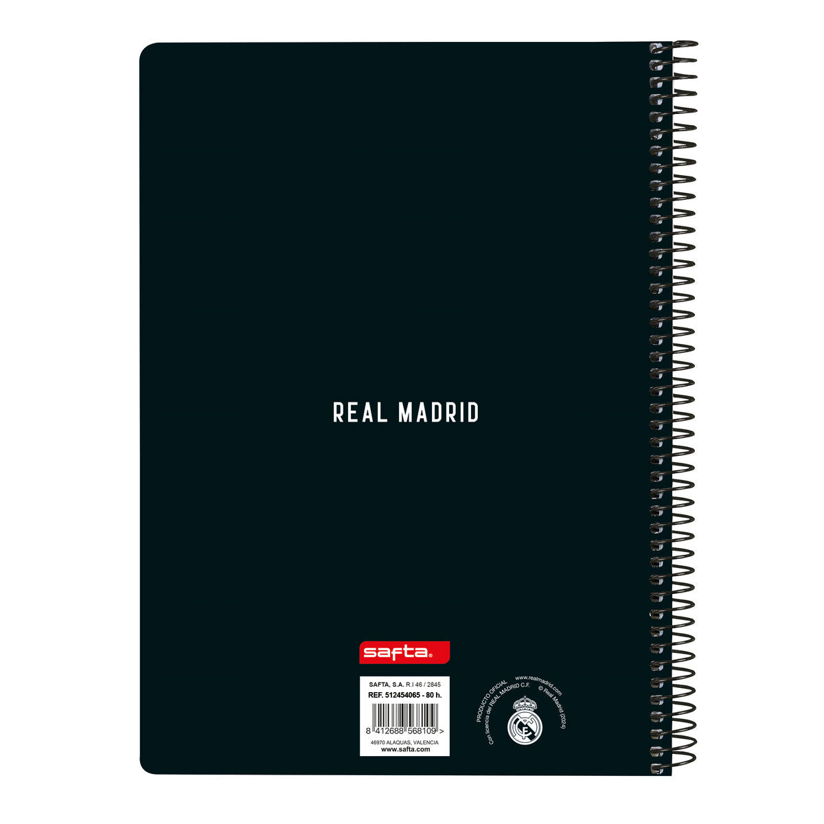 Libreta Real Madrid C.F. Blanco Gris A5 80 Hojas  Comprati.