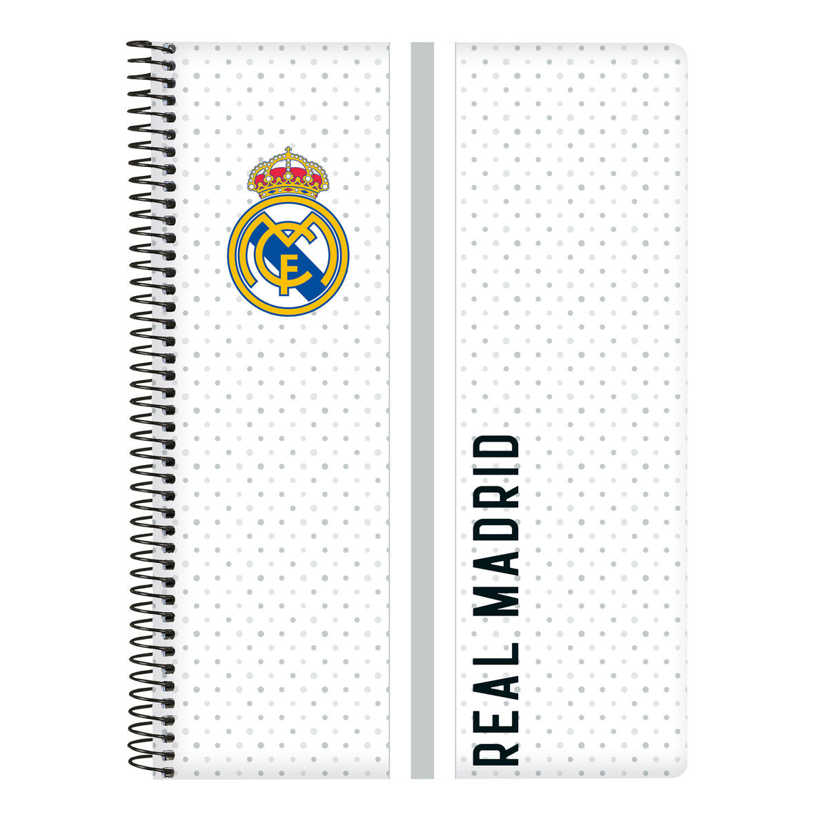 Libreta Real Madrid C.F. Blanco Gris A5 80 Hojas  Comprati.