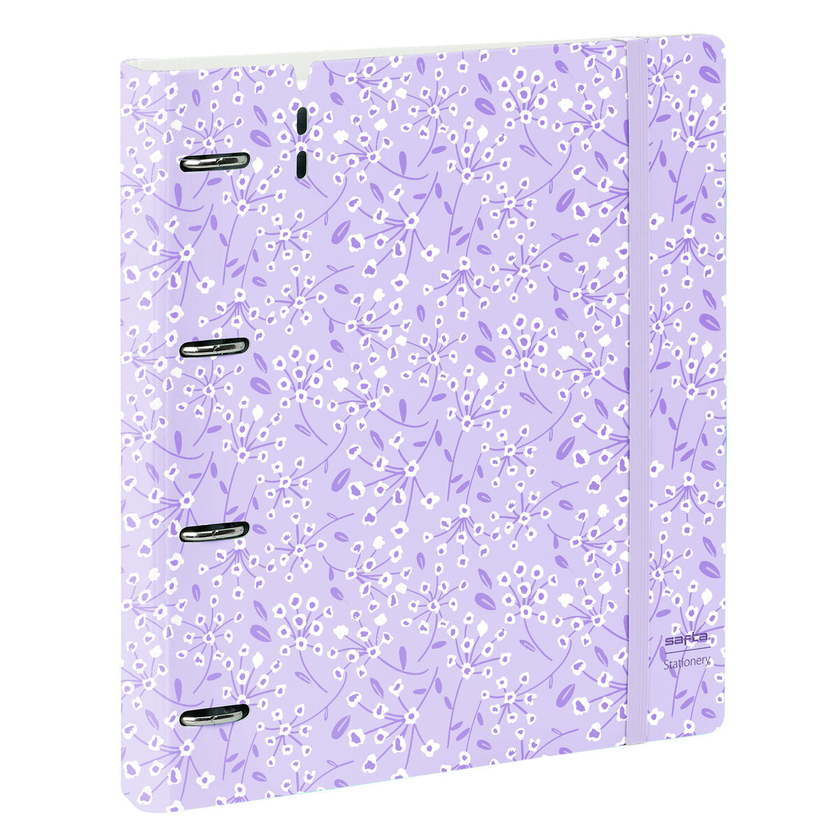 Carpeta de anillas Safta Light purple flowers Morado 27 X 32 X 4 cm  Comprati.