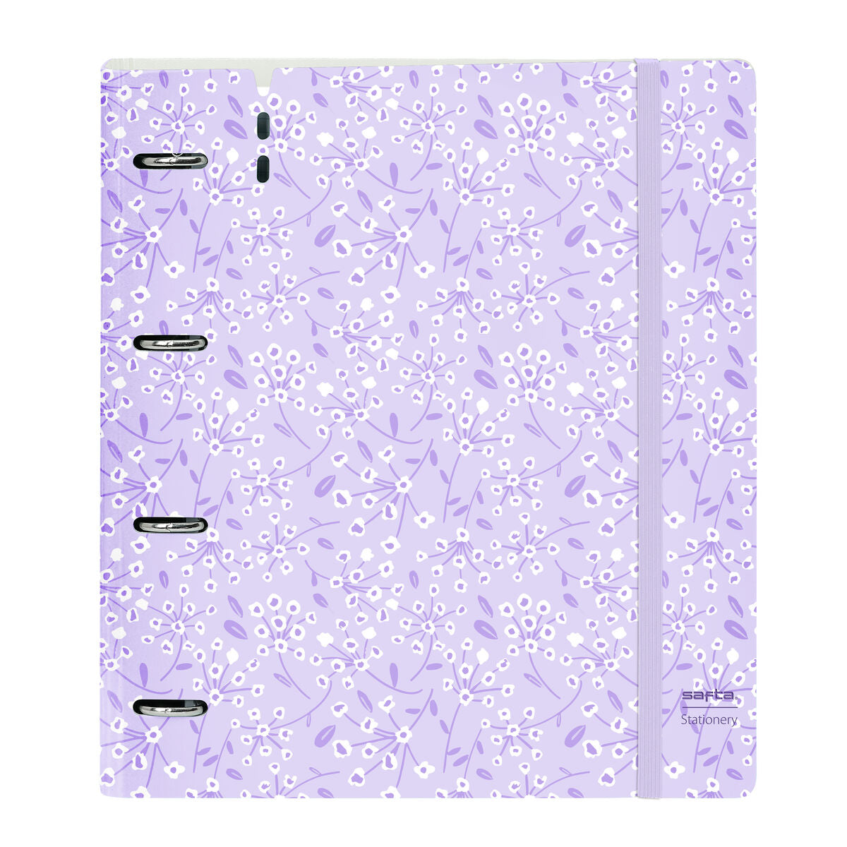 Carpeta de anillas Safta Light purple flowers Morado 27 X 32 X 4 cm  Comprati.